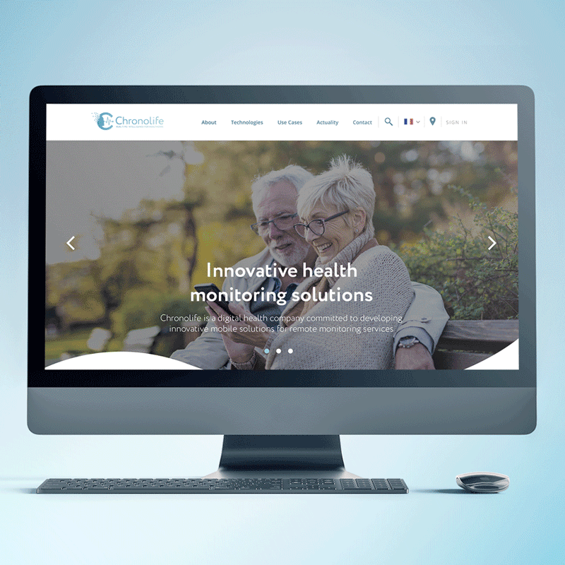 Chronolife animated website gif